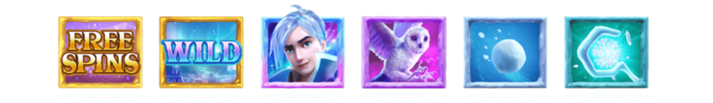 สัญลักษณ์ในเกมสล็อต Jack Frost's Winter